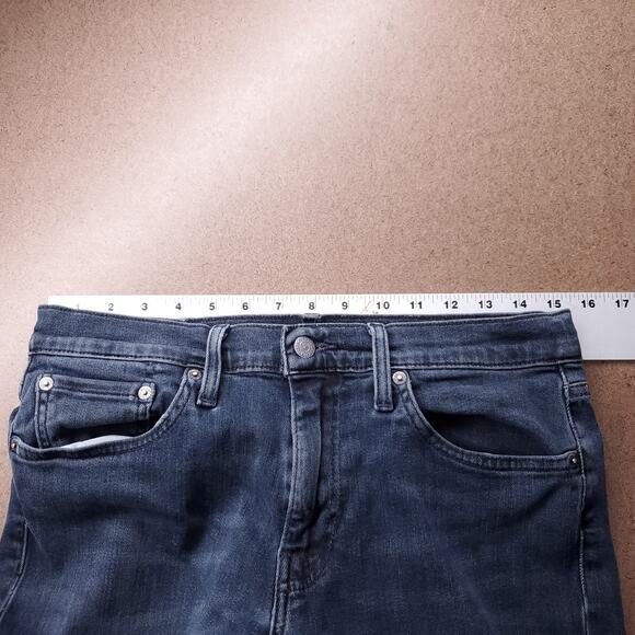 Levi's Premium 511 Jeans Men 32/34 Dark Blue Slim Fit Straight Leg Modern Casual - Picture 4 of 15